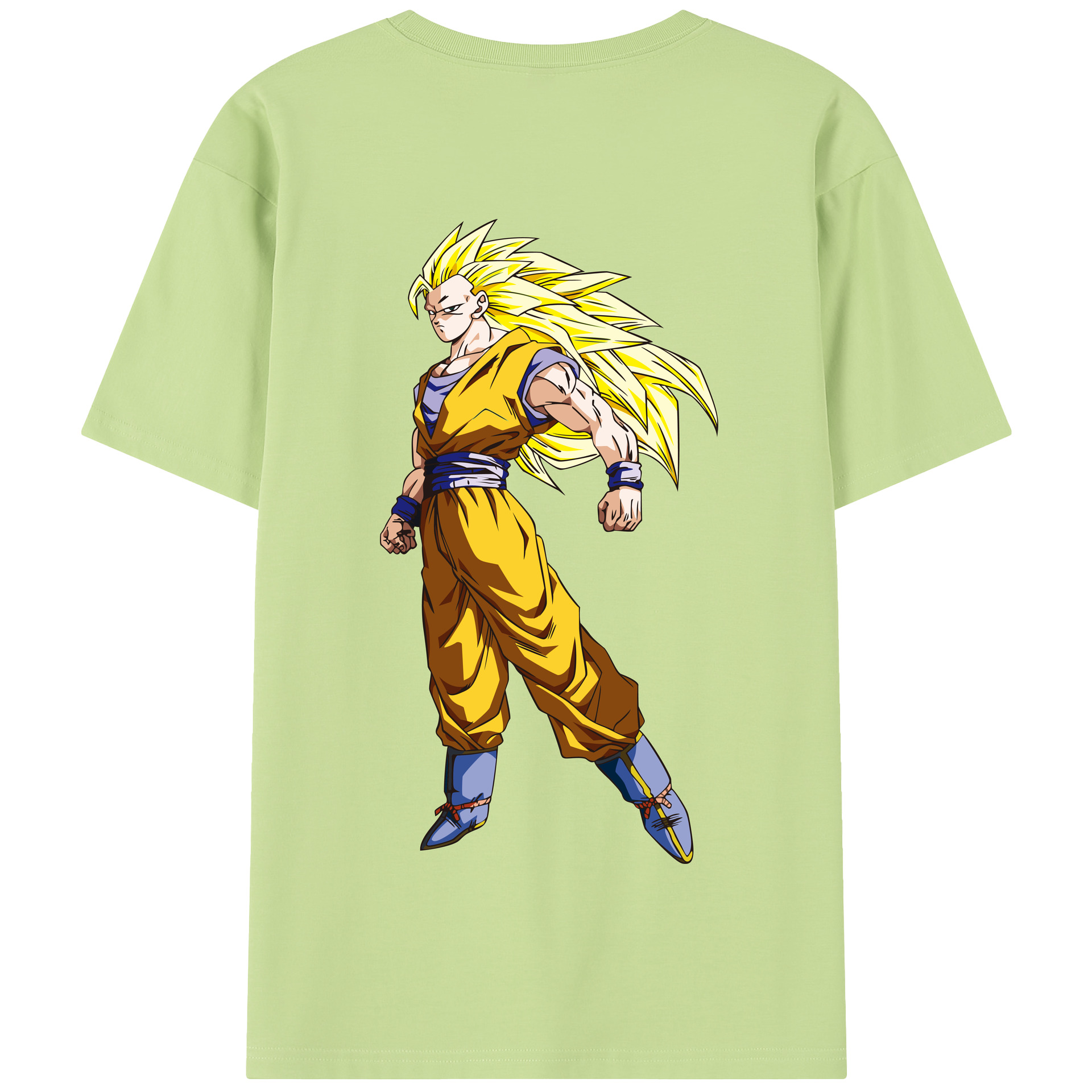 （画像用） ドラゴンボール 孫悟空（そん ごくう）Son Goku カカロット DRAGON BALL Kakarotto 綿100％半袖Tシャツ（背面プリント）